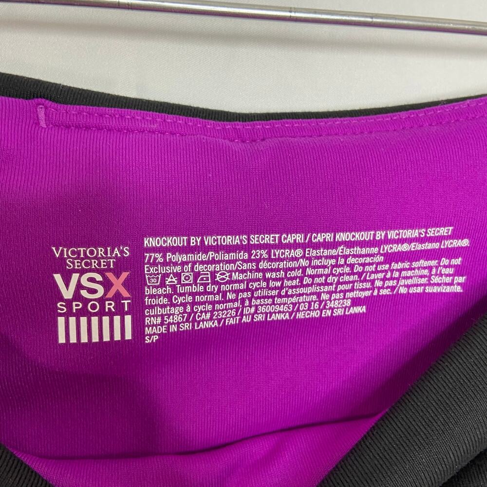 VSX Victoria's Secret Sport Black, Blue & Purple Leggings Size Small - Picture 3 of 5